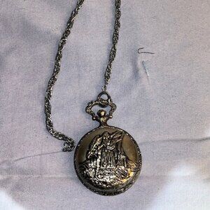 Vintage Eastman Lady Liberty Quartz Pocket Watch by Hong Kong Remex Intl